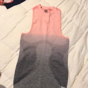 🦈gymshark ombré seamless tank top size small
